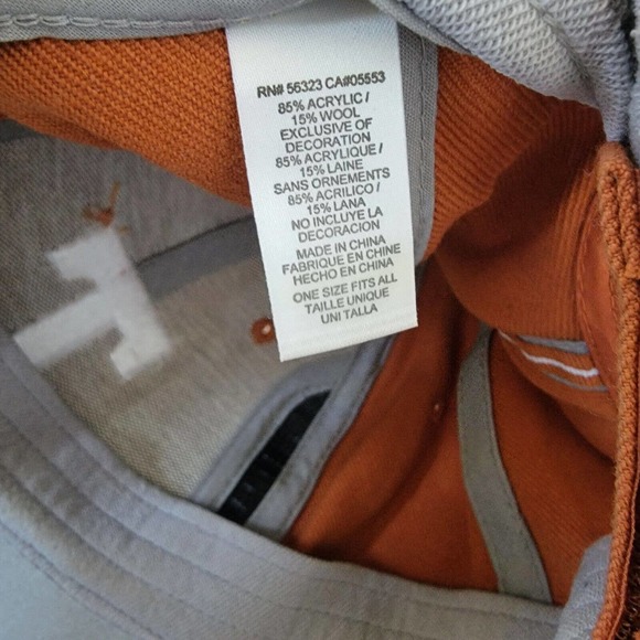 Lot of 2 Texas Longhorns Baseball Cap Hat NCAA Wool Polyester Orange Black - Picture 12 of 16